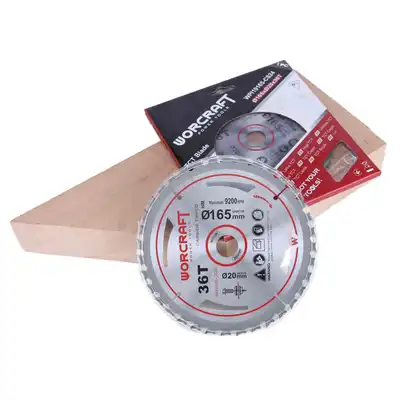 Tarcza tnąca do drewna WORCRAFT WPI19165-CS24, 36T TCT, 165x1,6x20 mm