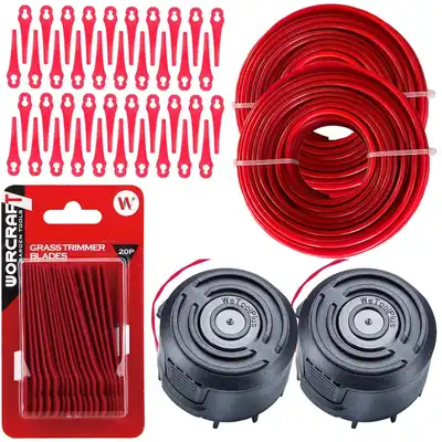 Głowica, żyłka i ostrza nylonowe do podkaszarki Worcraft CGT-S20Li